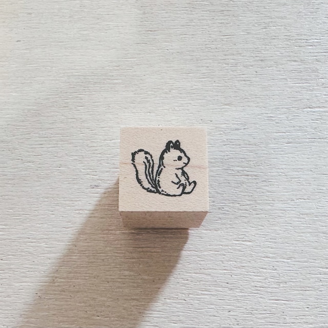 No.23  Squirrel stamp | りすさん スタンプ
