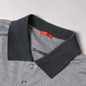 GREENCLUBS グリーンクラブ トムとジェリー コラボ ボーダー 天竺 半袖 ポロシャツ 5/ネイビー×ホワイト系 メンズ