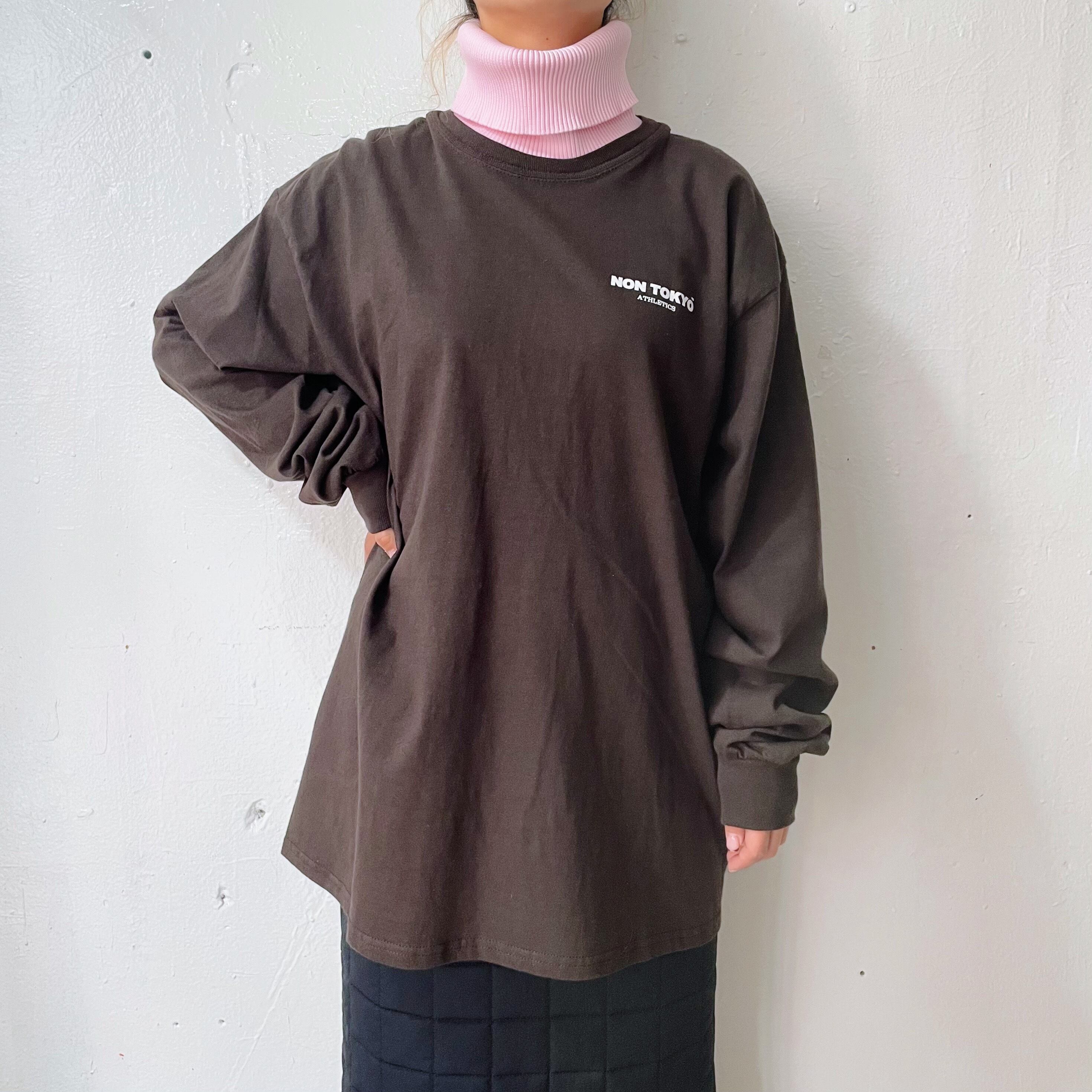 NON TOKYO ノントーキョー / HI-NECK LONG T-SHIRT / BROWN | coug