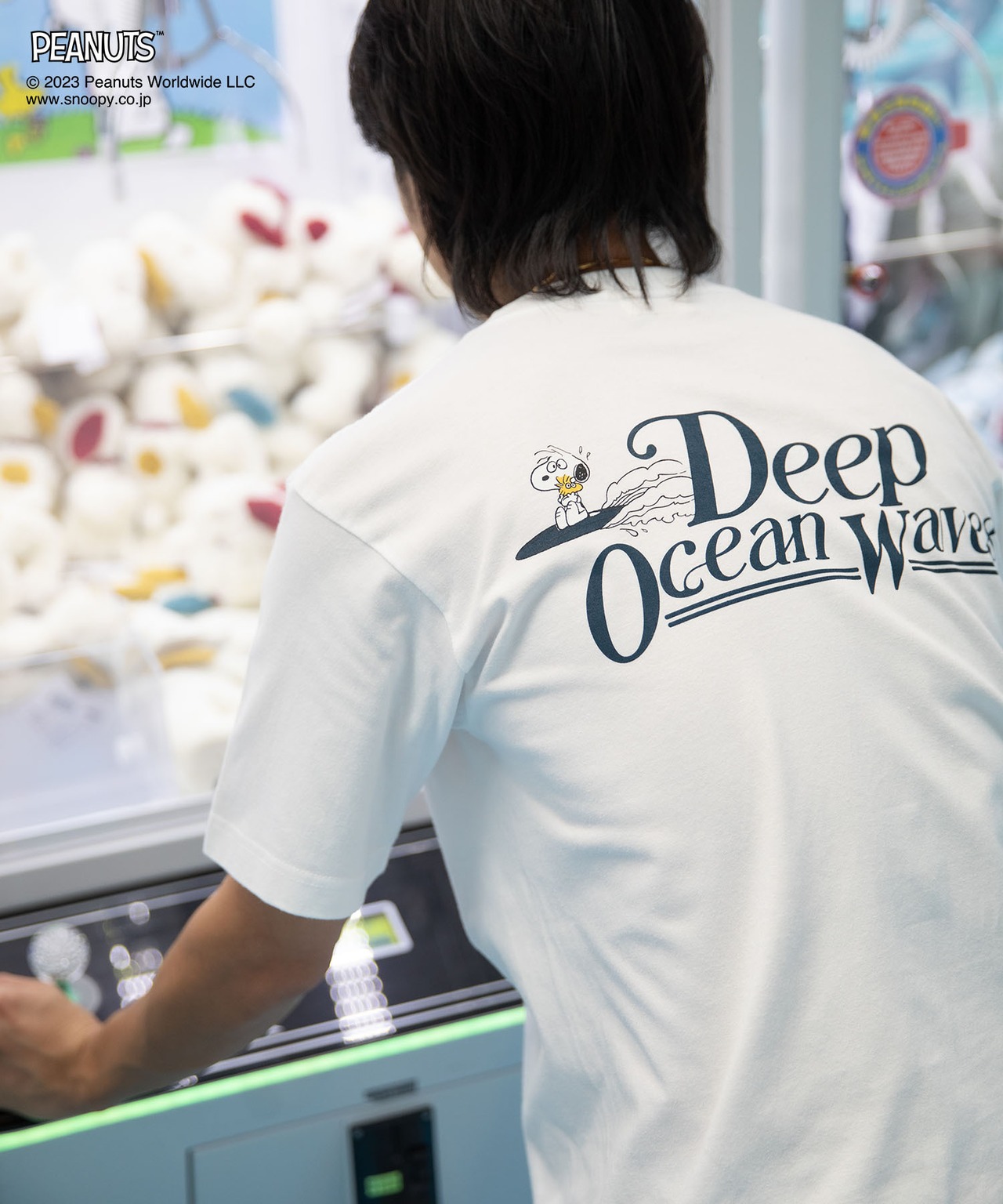 【#Re:room】#Re:room PEANUTS DEEP OCEAN WAVES  T-shirts［REC693］