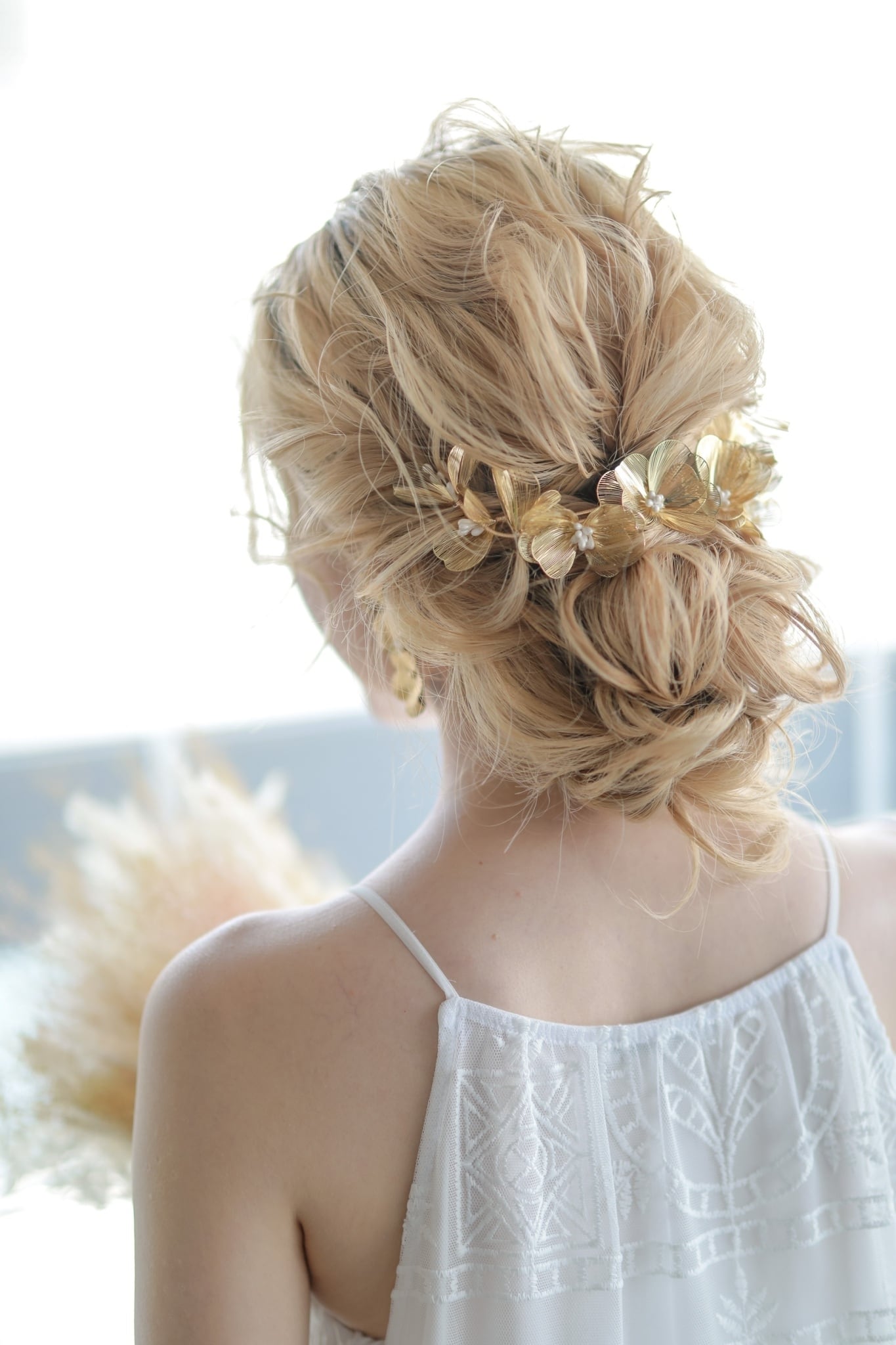 H-128 Bohemian gold flower ブライダルヘッドドレス H-128 Bohemian gold flower ブライダルヘッドドレス