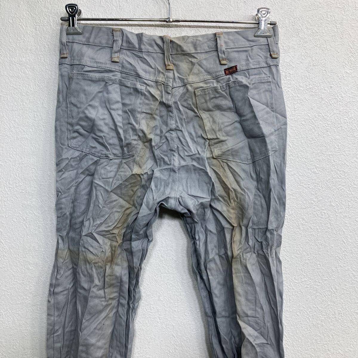 RUSTLER デニムパンツ W33 ラスラー グレー TALONジップ USA製 古着卸