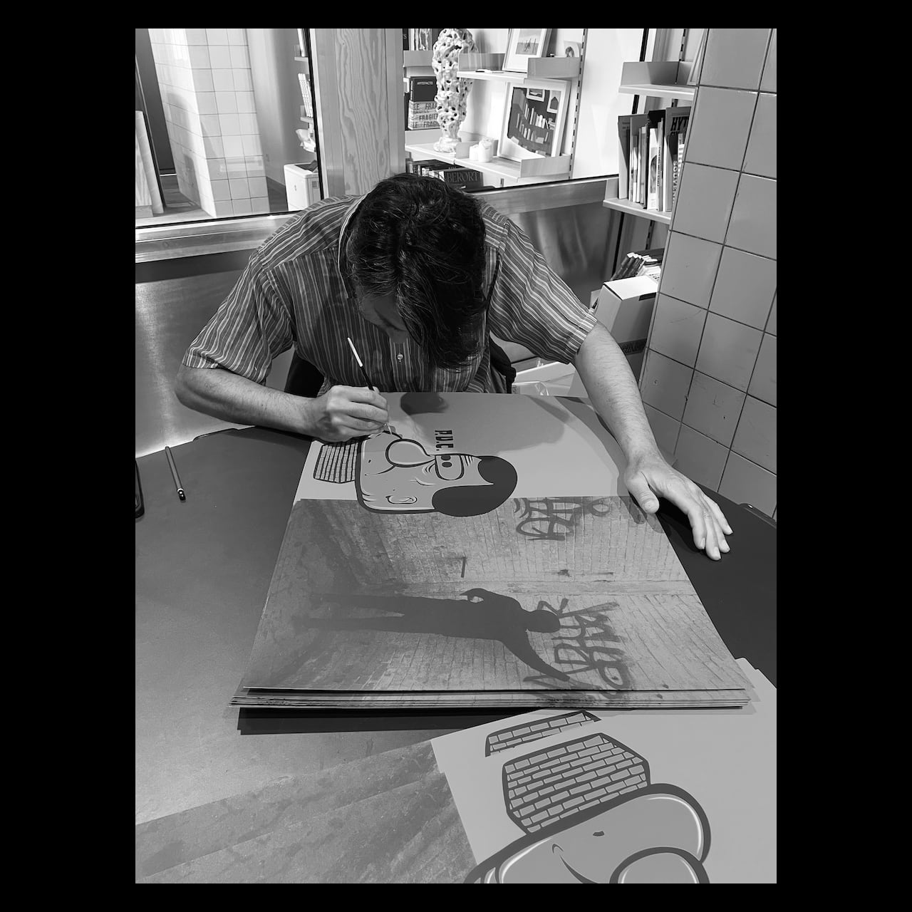 【ピーク』バリー・マッギー　シルクスクリーン バリー・マッギー：シルクスクリーンプリント・リサイクル