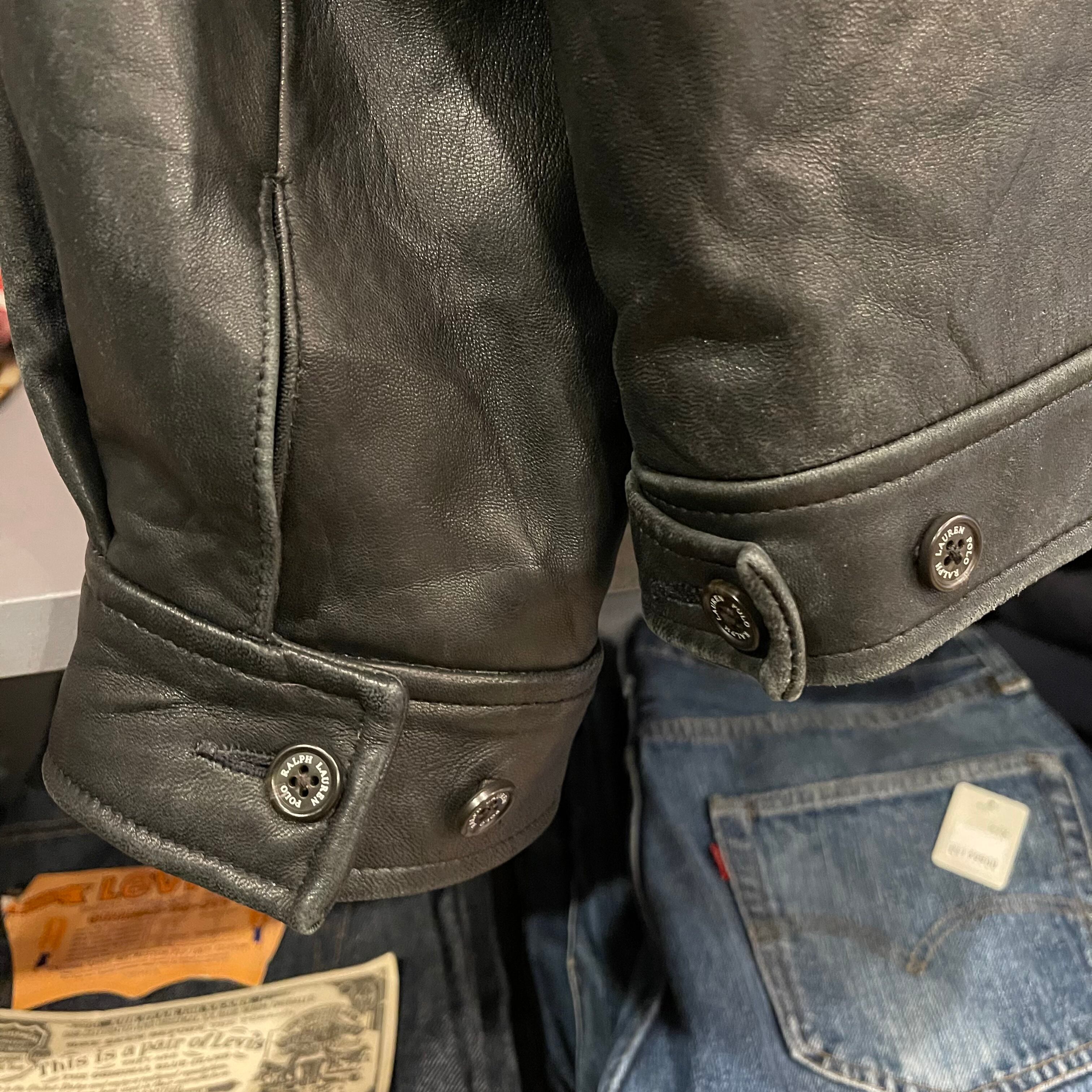 90s Polo By Ralph Lauren Leather Jacket | VOSTOK