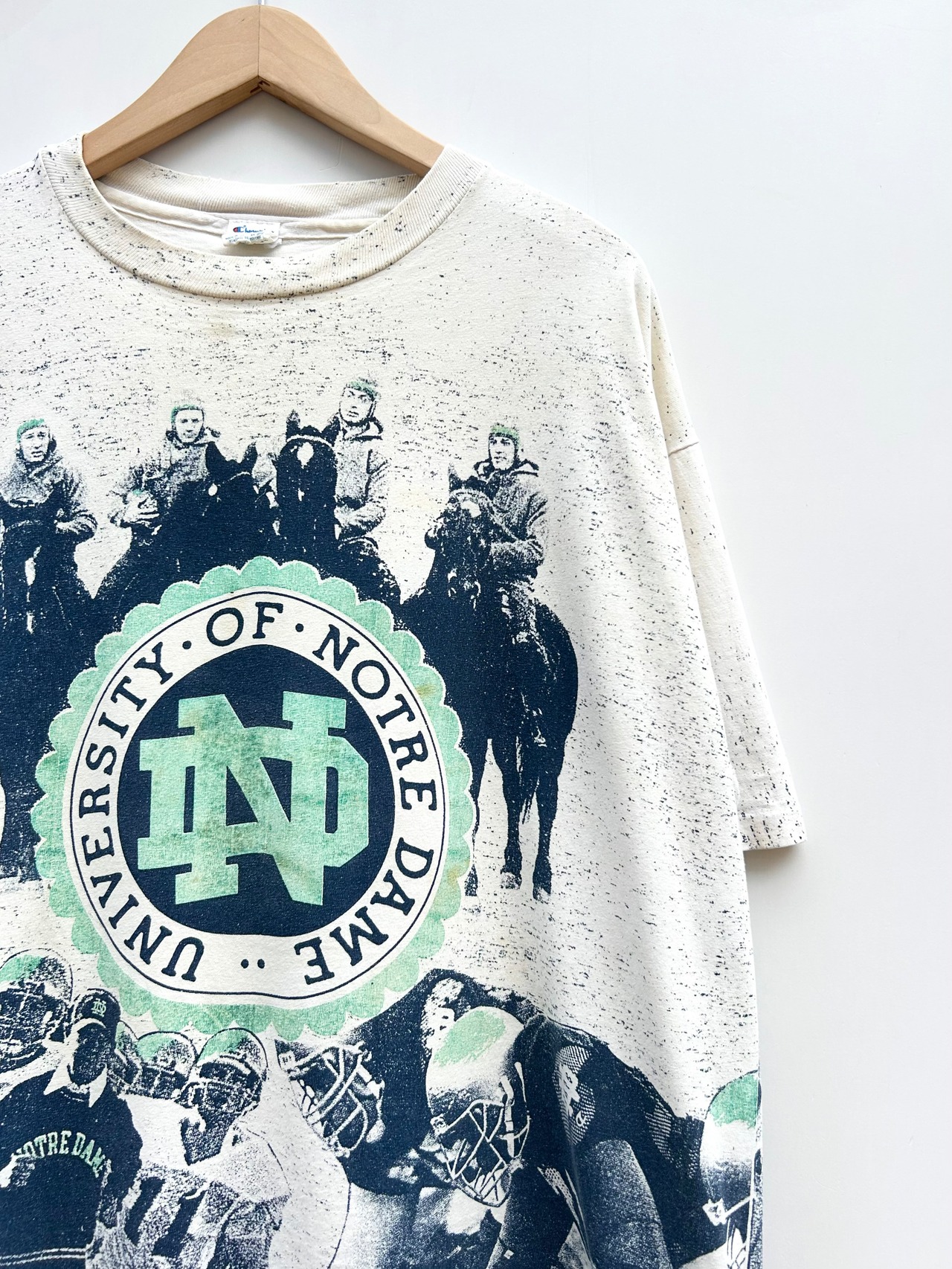 80s Champion "OVER PRINT" Tee MADE IN USA Size XL