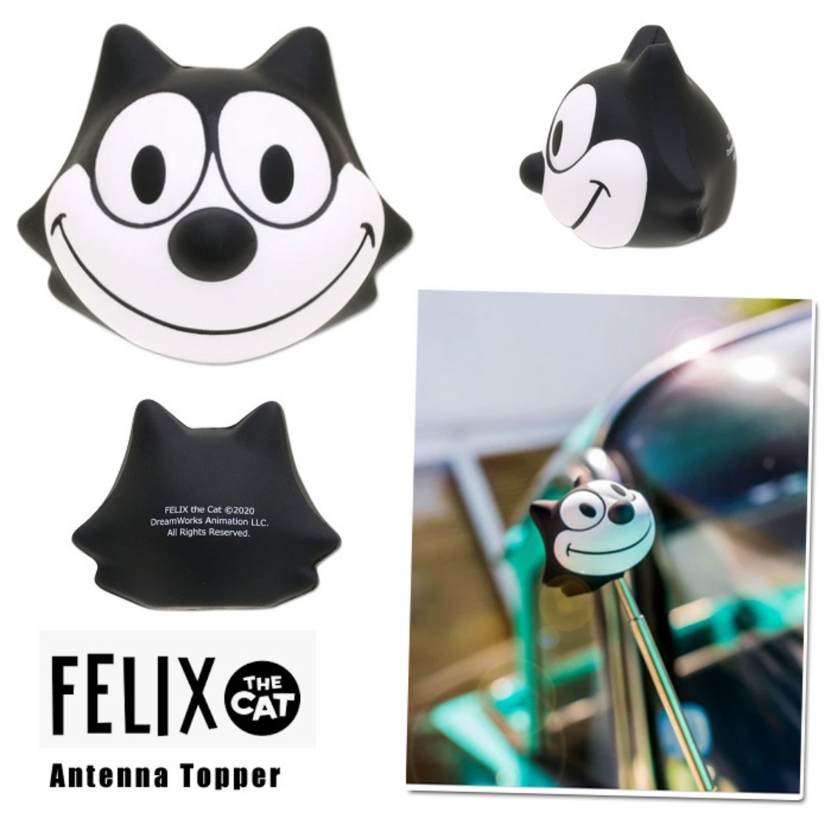 即納】 アンテナトッパー FELIX スクイーズ カスタム アメリカン雑貨 z 