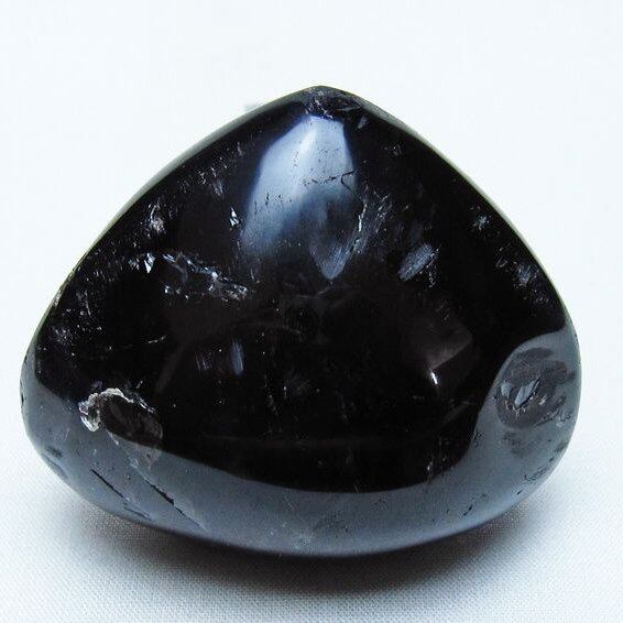 モリオン 置物 ハート 黒水晶 一点物 145-2039