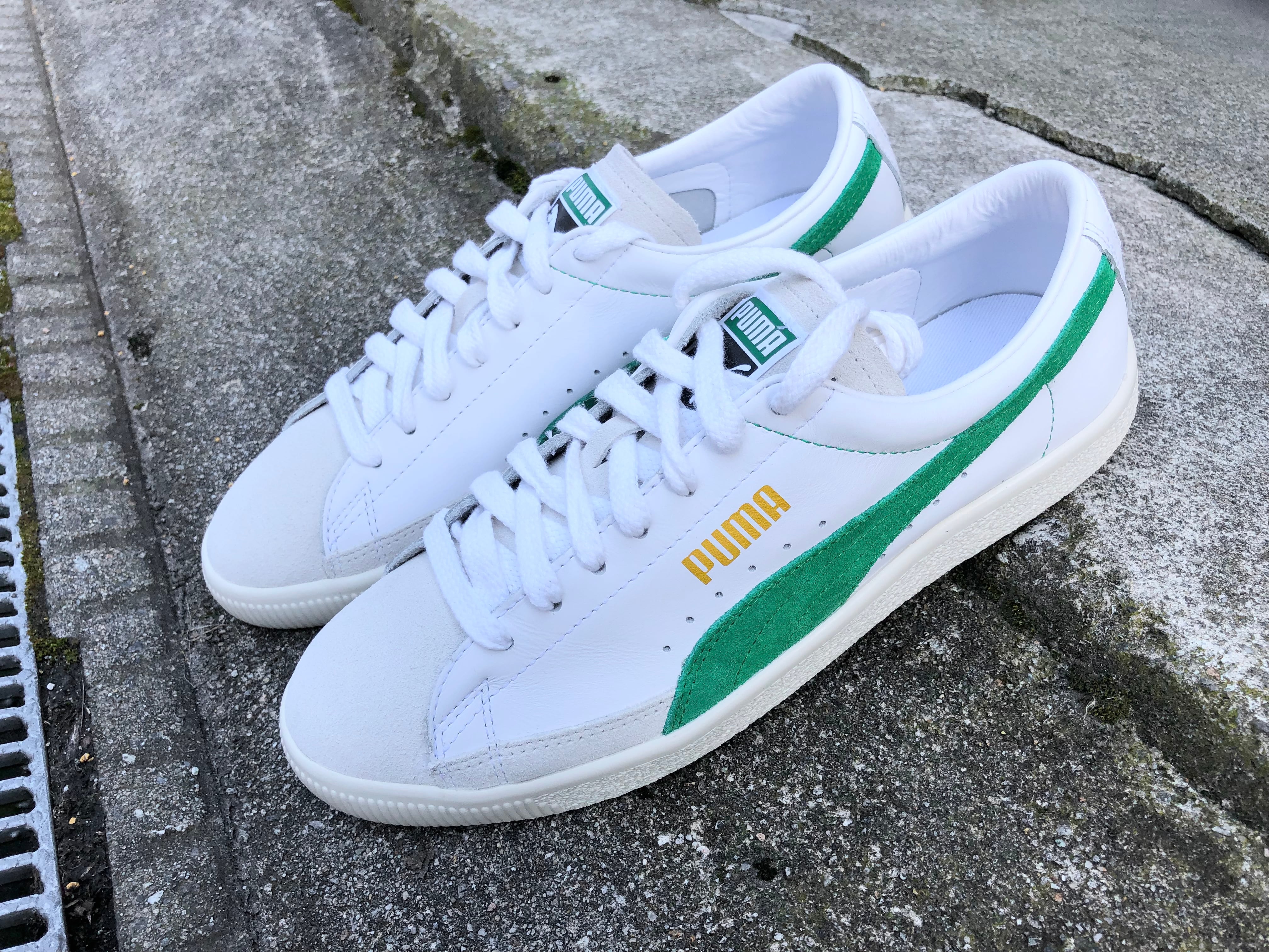 PUMA BASKET 90680 (PUMA WHITE-AMAZON GREEN) | "JACK OF ALL TRADES" 万屋 MARU