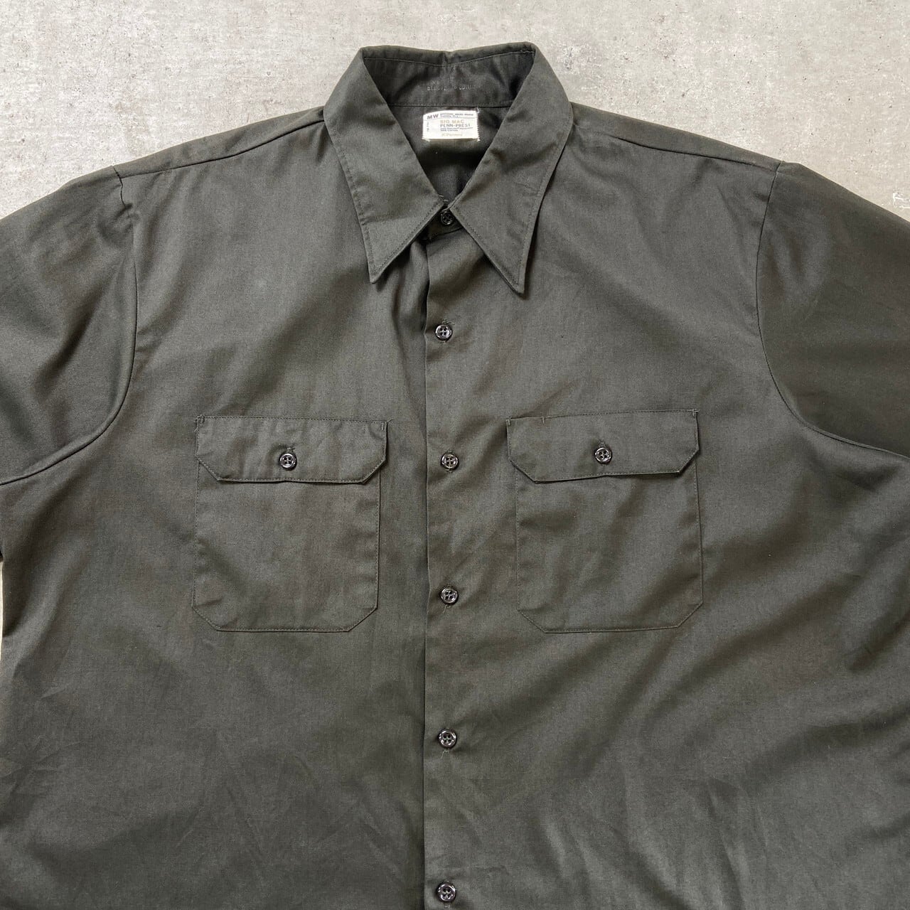 70年代 BIG MAC PENNEYS ワークシャツ メンズXL 古着 70S ヴィンテージ