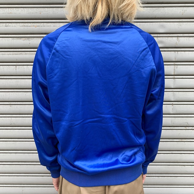 70s USA製 adidas ATPトラックジャケット ジャージ M 青