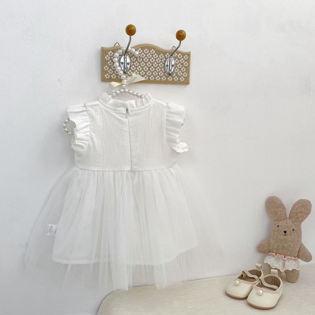 【BABY】フリルレースチュールワンピース - 8
