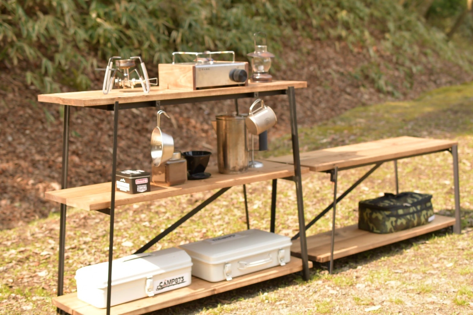 873ラックローVer.】 組立式アイアンラック（フレームのみ） | camp873