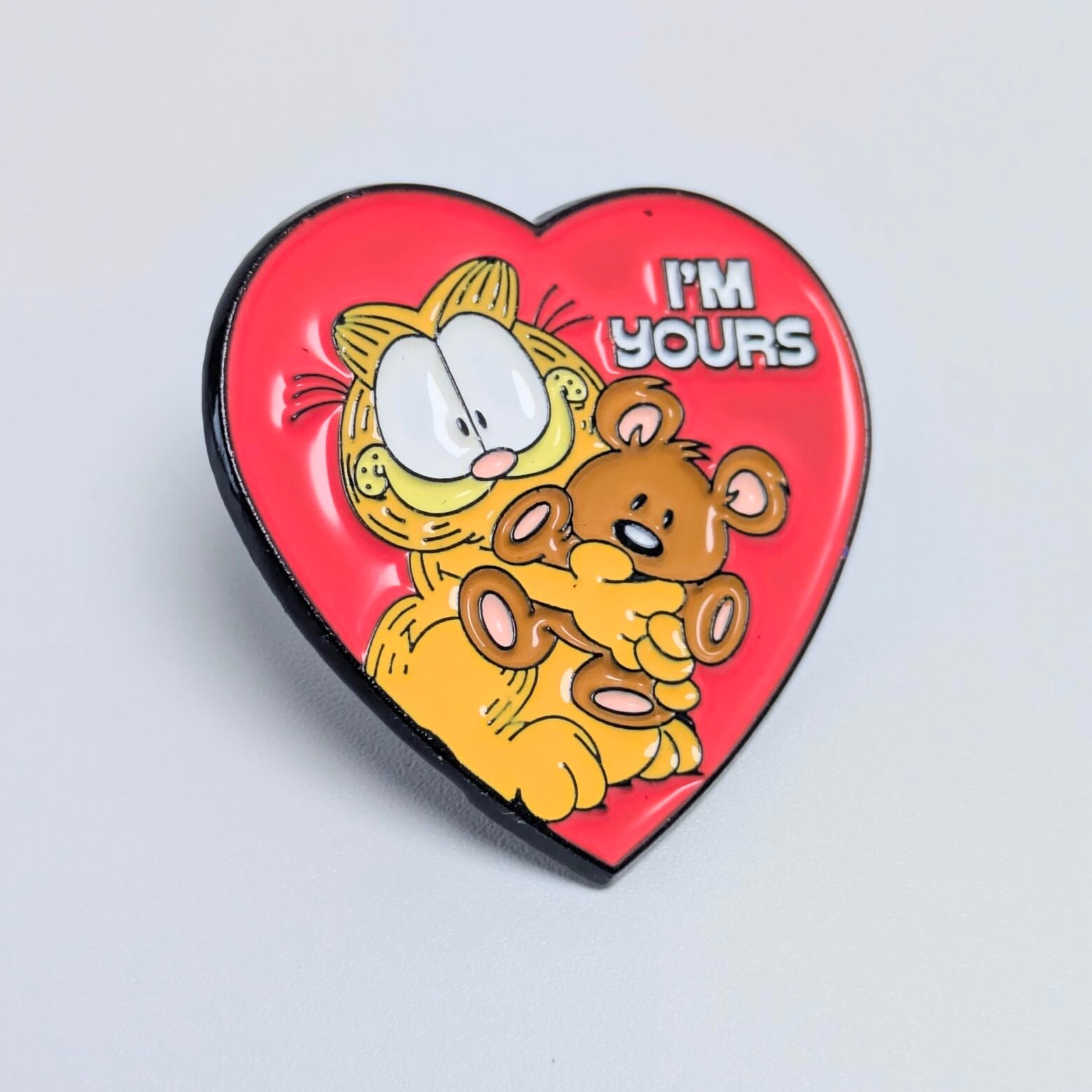送料無料！ ★ピンズ PINS★ピンバッジ 【 Garfield (ガーフィールド) 】 『 I'M YOURS 』〚アメリカン雑貨 アメトイ〛