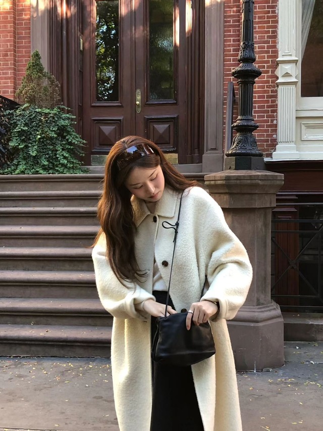 (OUNCE)  sophie alpaca handmade  coat / 2color