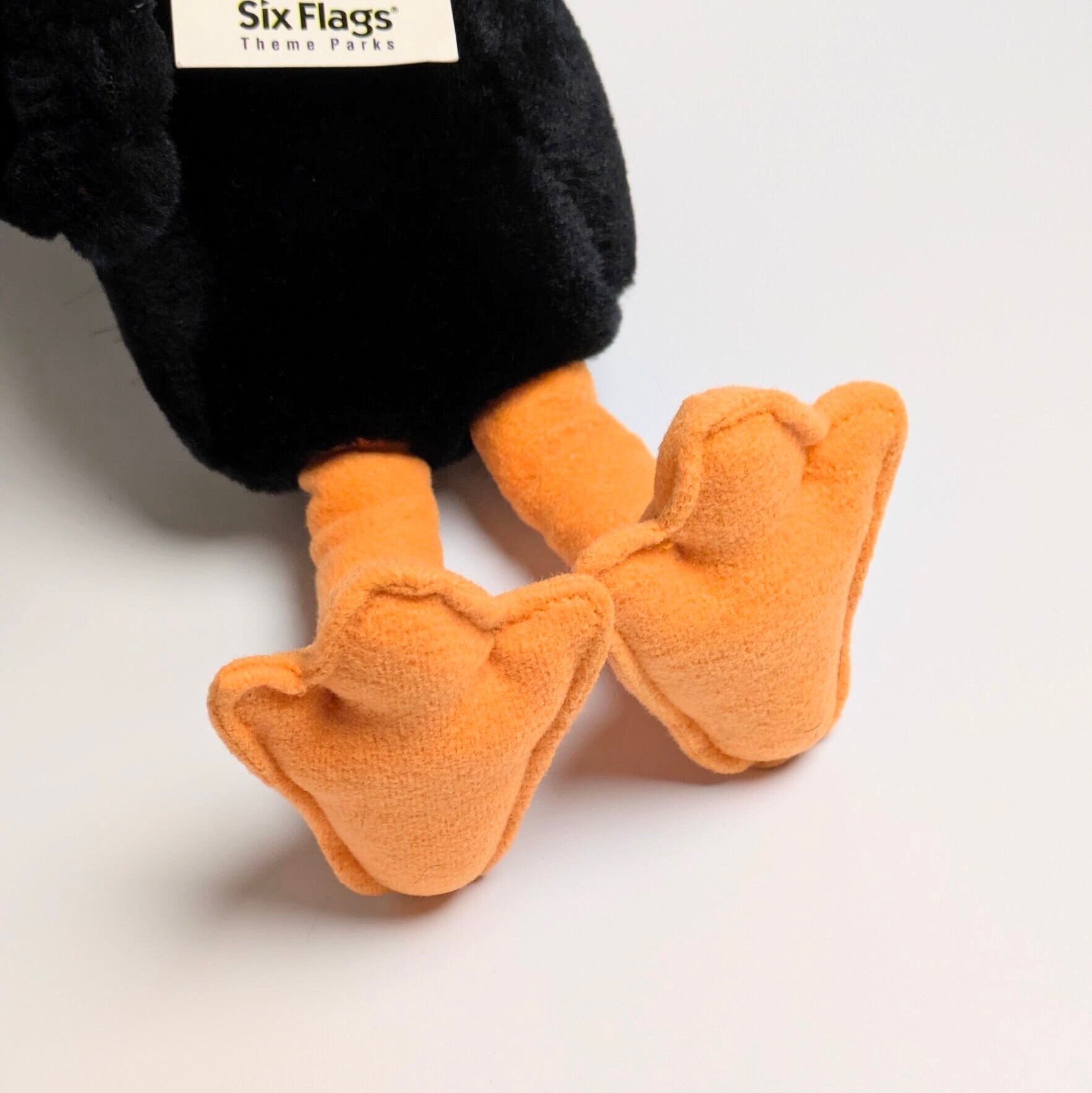 ☆VINTAGE 1994☆【 Looney Tunes ( ルーニーテューンズ ) 】 ダフィー・ダック Six Flags Theme Parks 限定 / ぬいぐるみ / プラッシュ 〚アメリカン雑貨 アメトイ〛