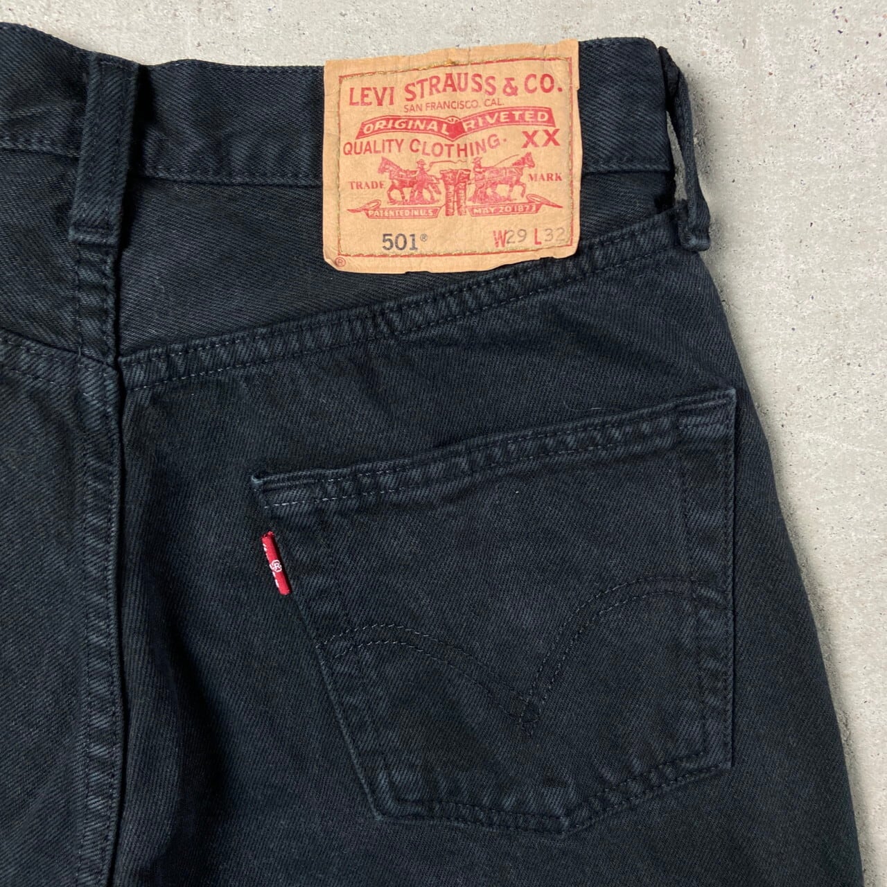 00年代 Levi's ユーロリーバイス 501 ストレート ブラックデニム 00年代 Levi's ユーロリーバイス 501 ストレート ブラックデニム