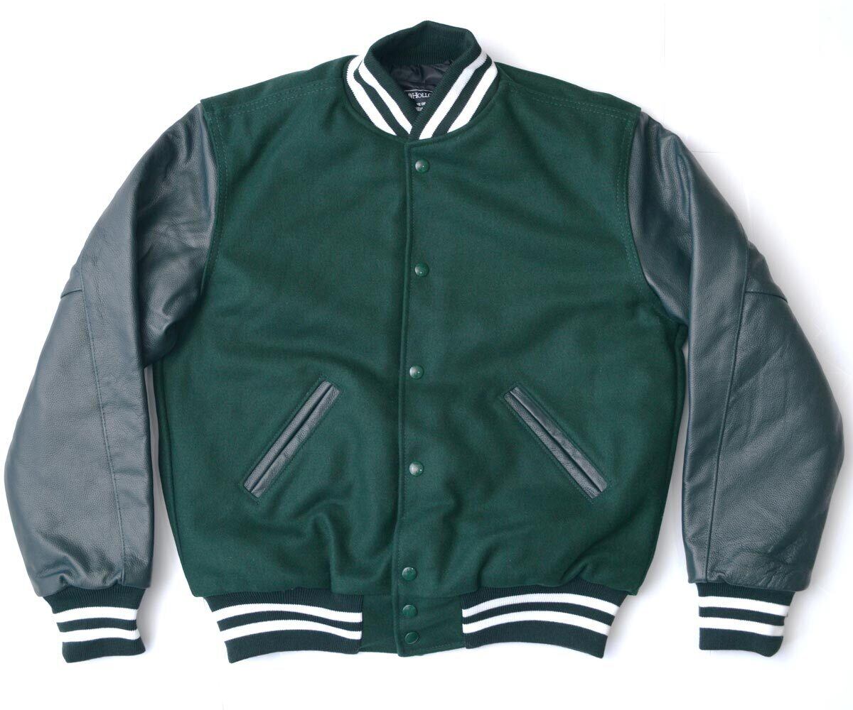 2XL】HOLLOWAY レザー/メルトン スタジャン 34色展開 ［VARSITY