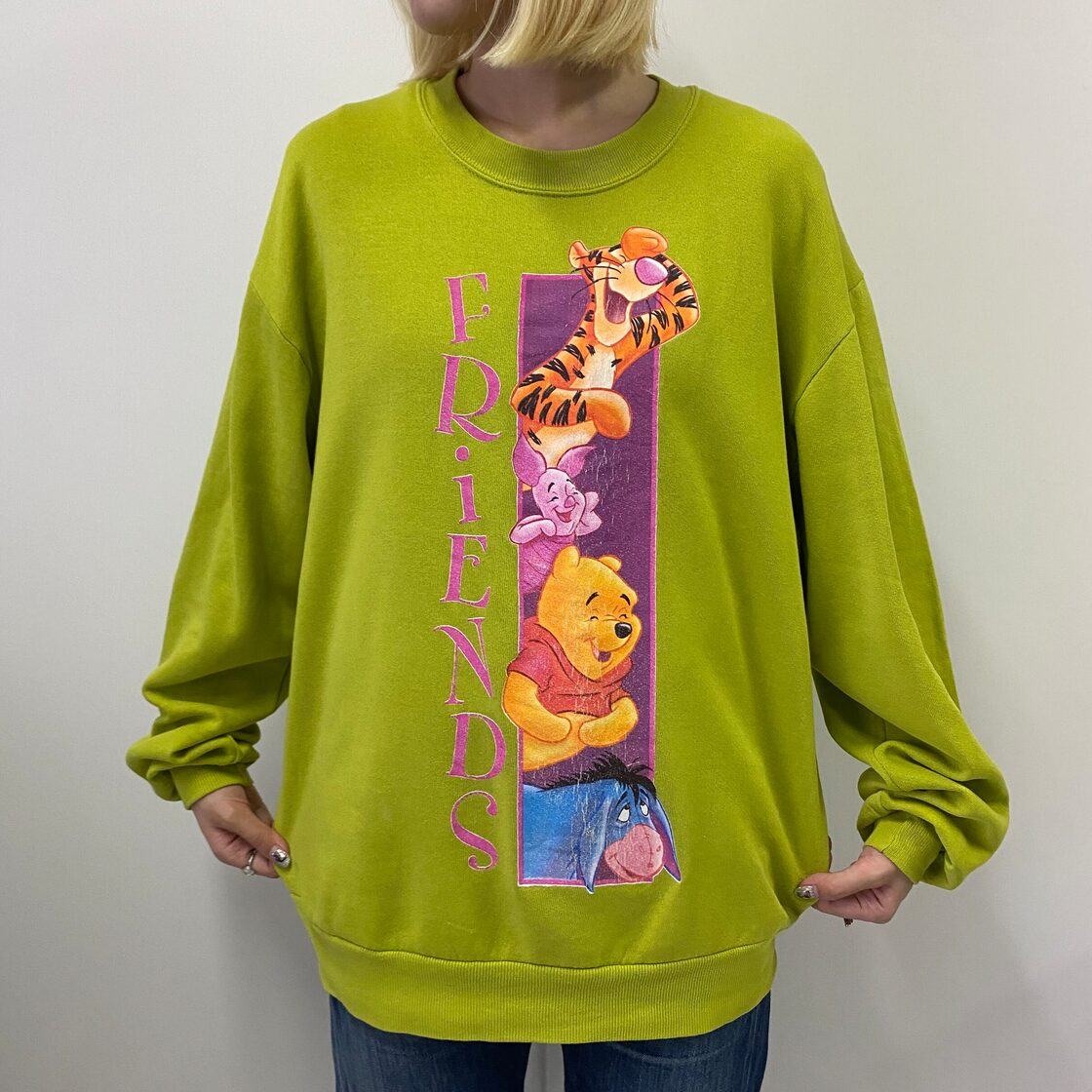 90年代 USA製 ディズニー くまのプーさん キャラクタープリント 