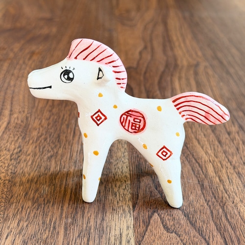 山口祥治　干支フィギュア 午（ウマ）「ウマジャロウ UJ-189」 工房：喜鶴製陶（有田焼）