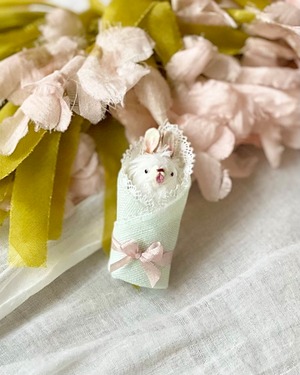 『Bébé lapin〜小さなおくるみうさぎ〜』ワークショップ@ドールハウスギャラリーミシール