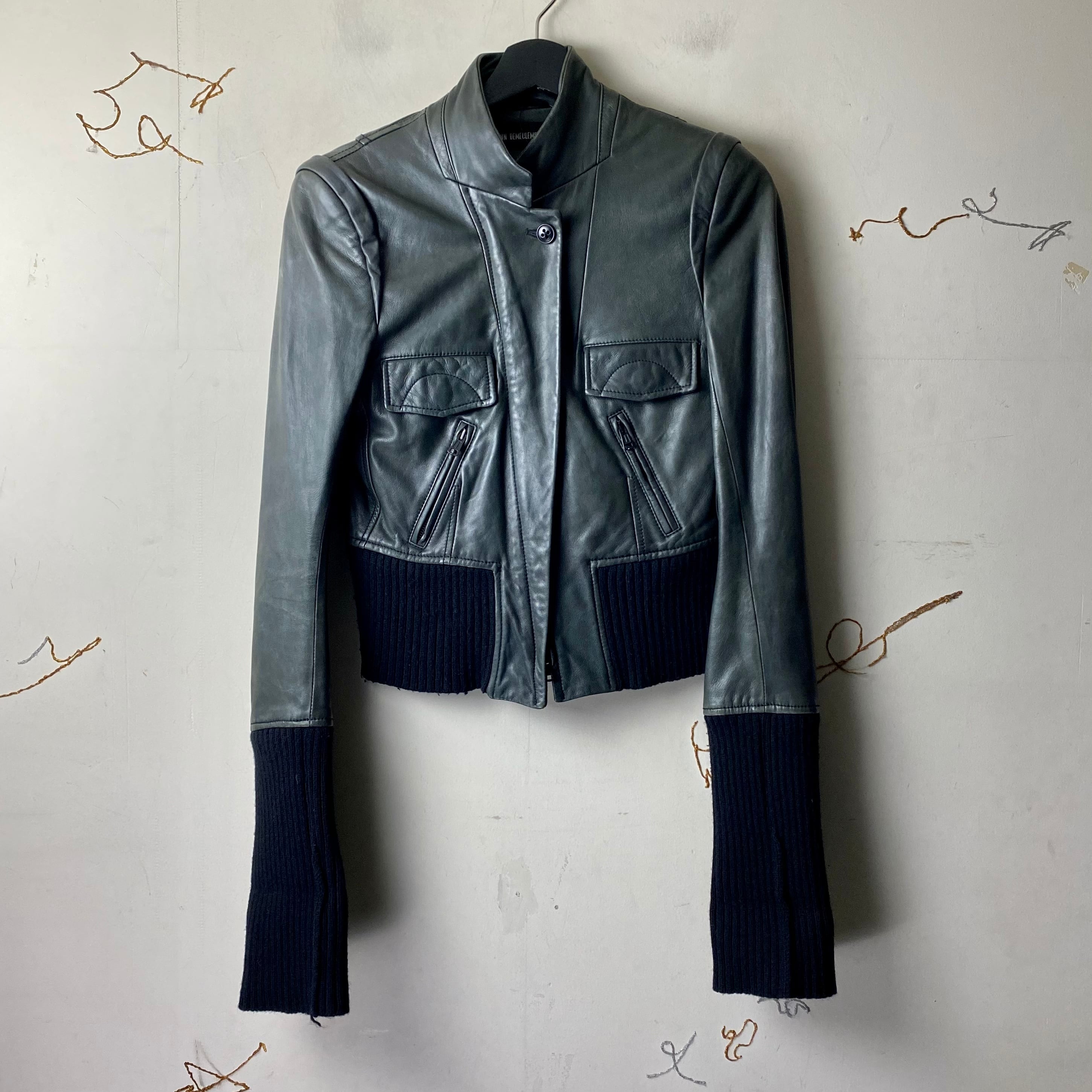 ANN DEMEULEMEESTER leather riders jacket | NOIR ONLINE