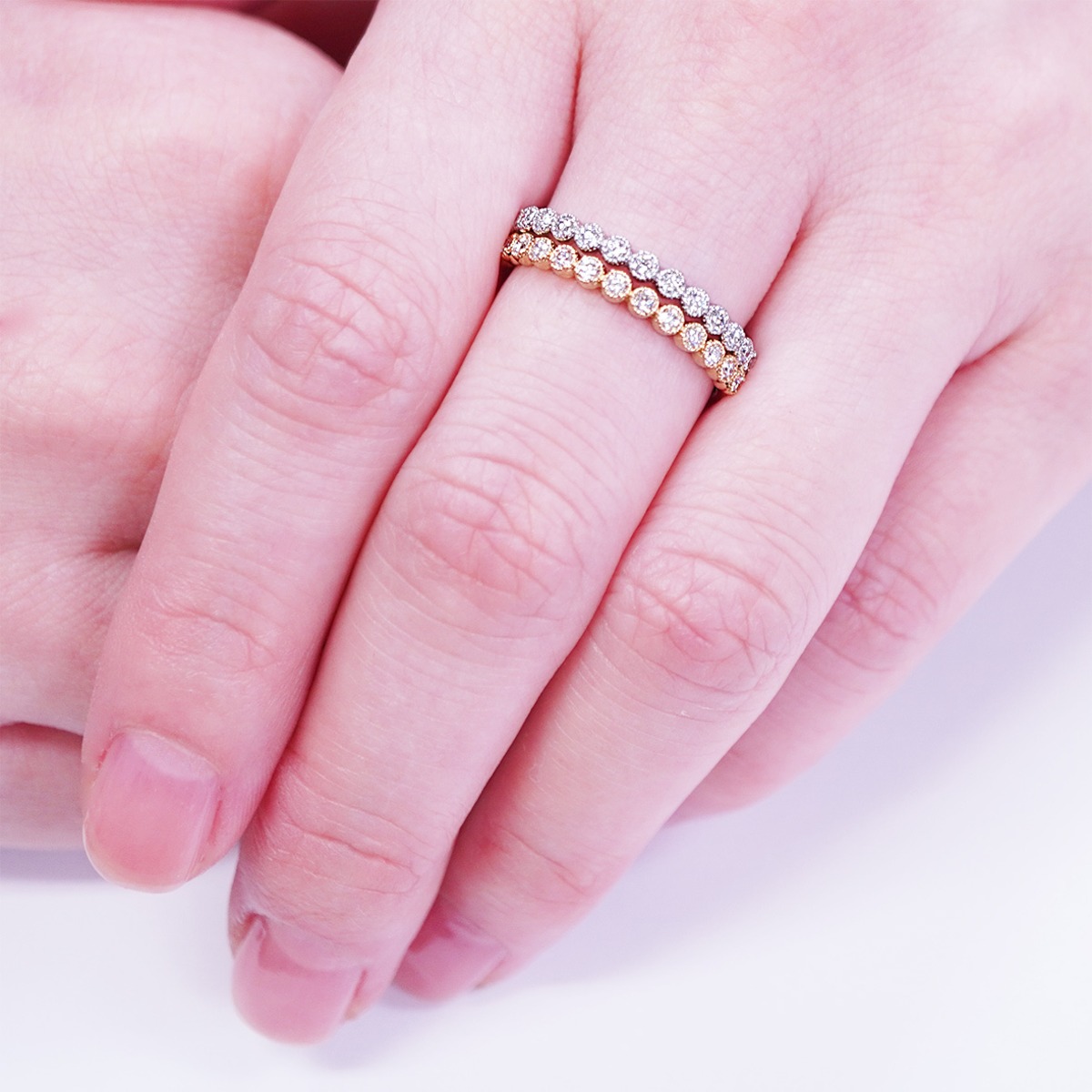 ◇受注生産◇【0.15ct】ローズカットダイヤモンド ミルグレイン（ミル 