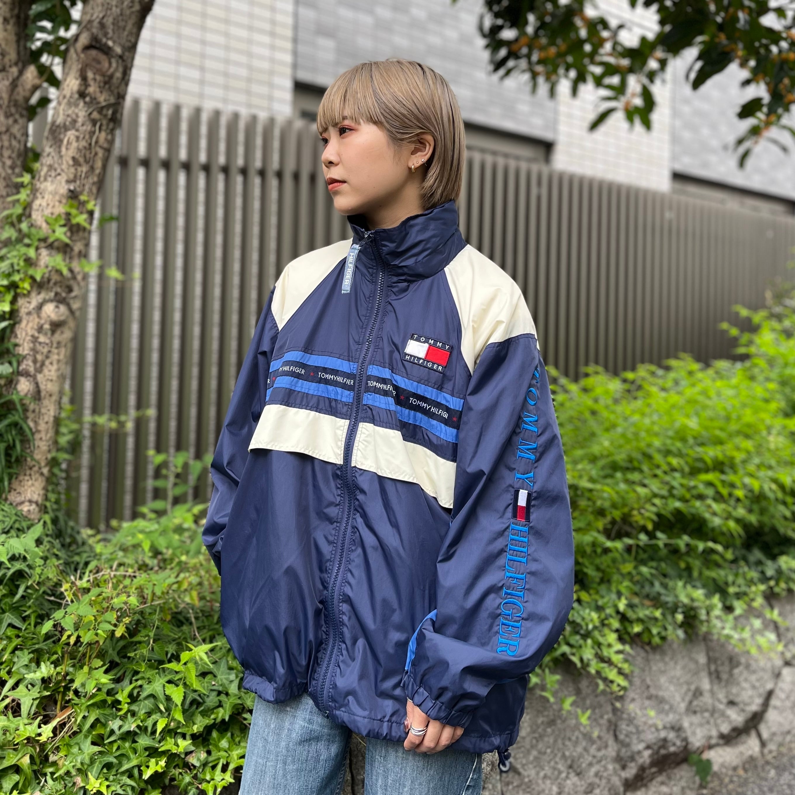 90年代 size:S【 TOMMY HILFIGER 】トミーヒルフィガー ナイロン