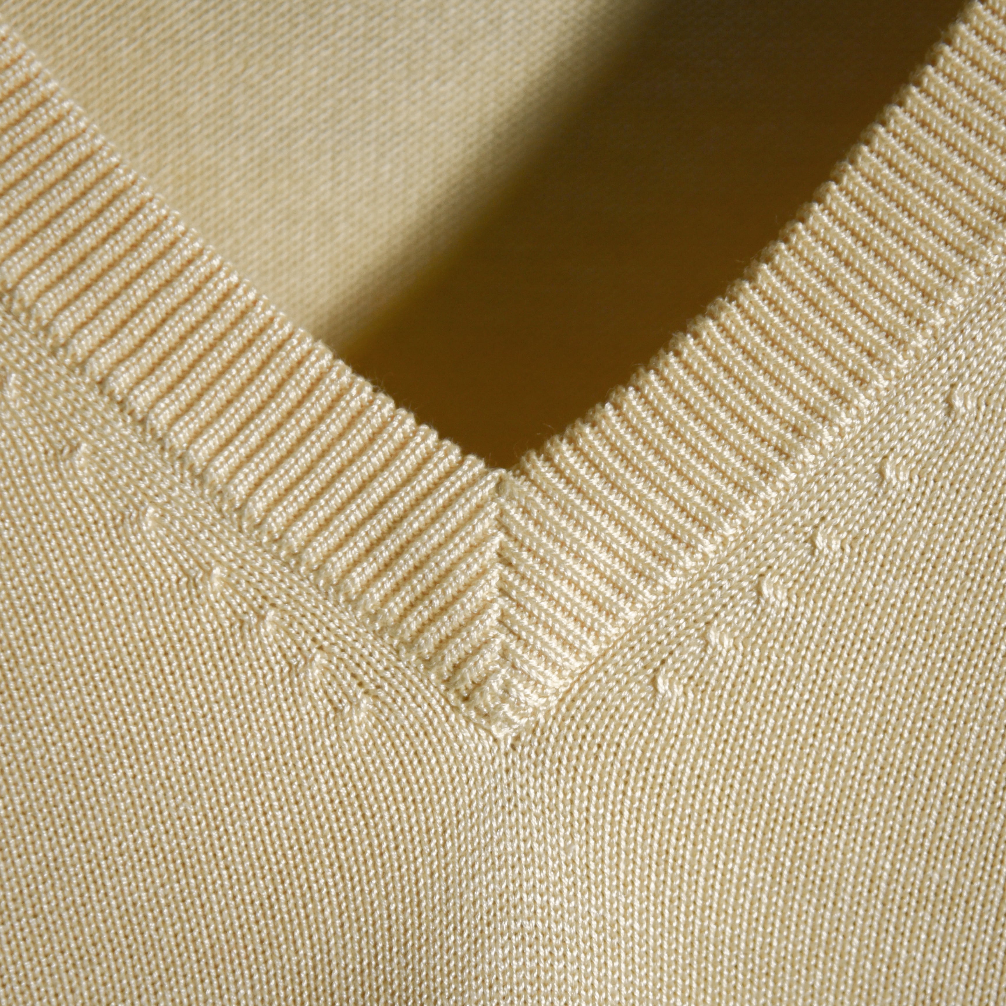 00s Brooks Brothers Silk Cotton V Neck Sweater ブルックス