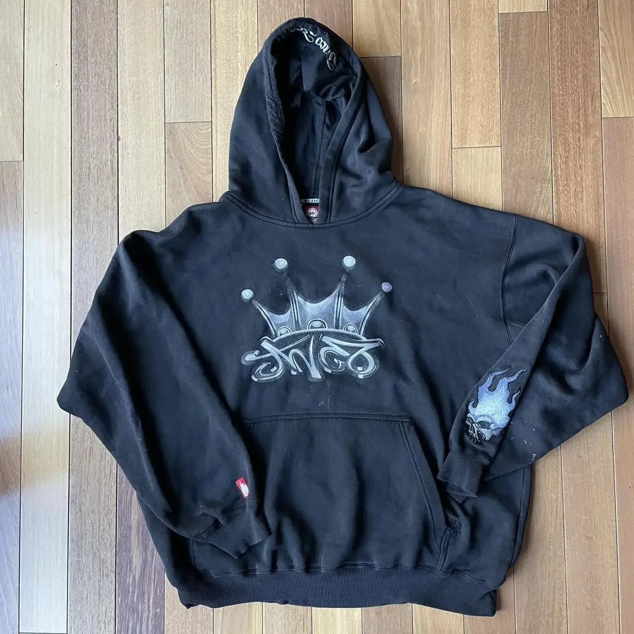 JNCO ストリートスーツ Y2K メンズヒップホップスカル刺繍 JNCO ストリートスーツ Y2K メンズヒップホップスカル刺繍