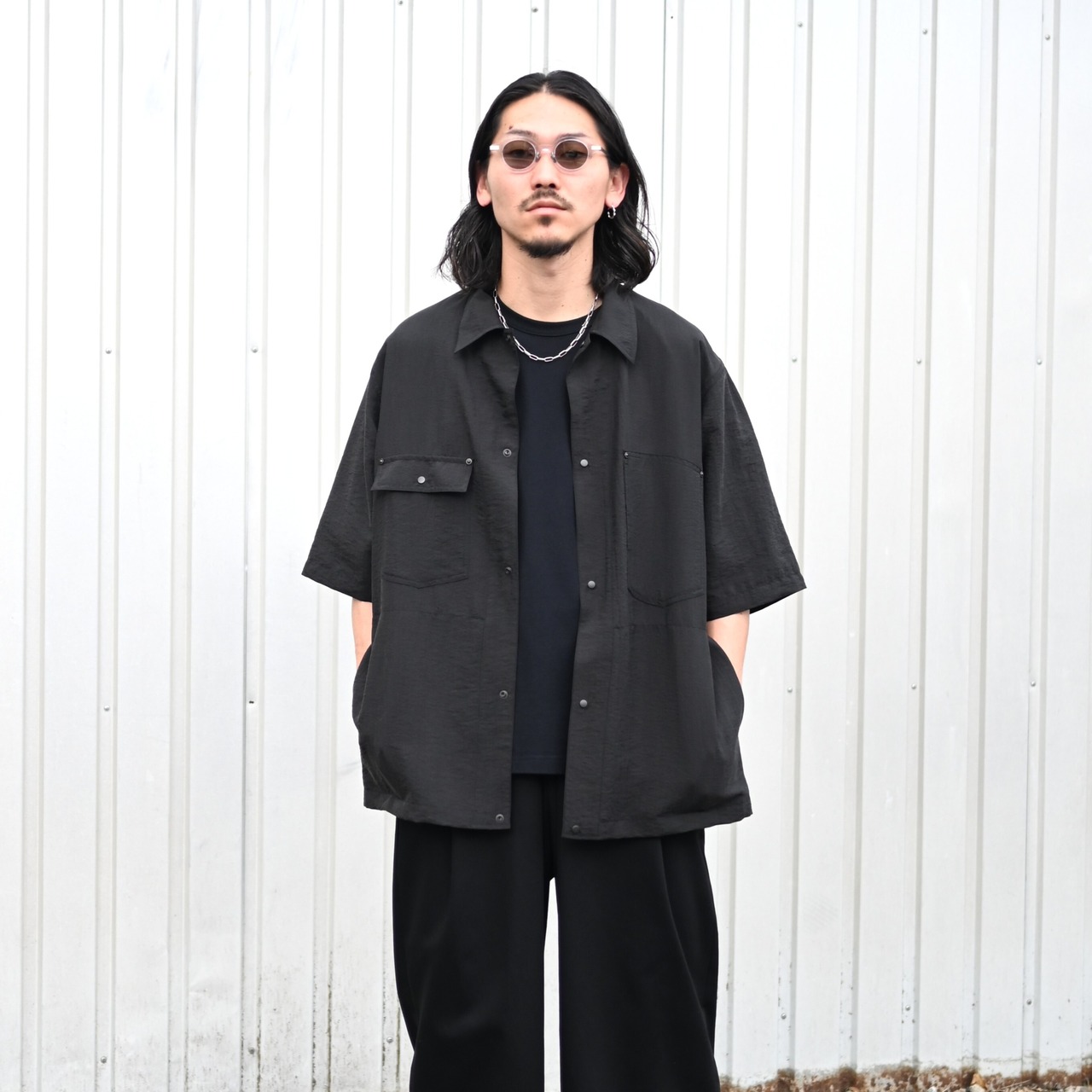 product twelve / Silk Nylon Short Sleeve Work Shirt