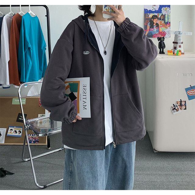 予約販売】パーカー リバーシブル ジャケット アウター メンズ ブルー