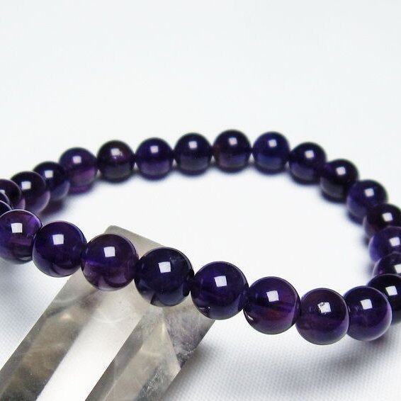 アメジスト ブレスレット 7mm 一点物 メール便可 [M便 1/10] 111-21685