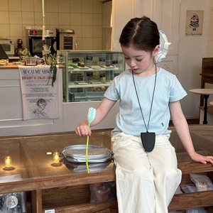 夏英字刺しゅうＴシャツ