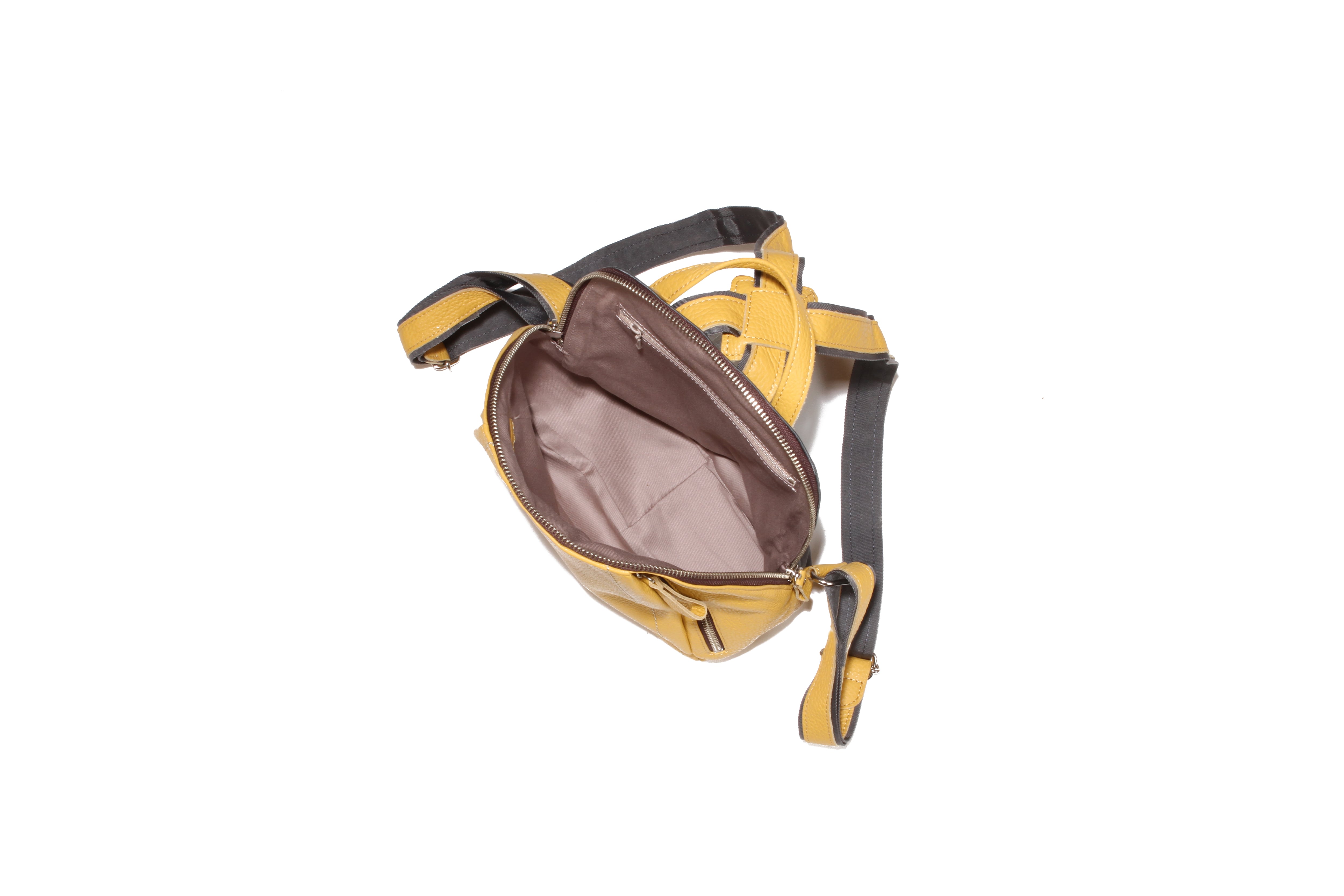 日本製〕GENOVA（IMAIBAG）牛革製・シュリンクヌメ Wジッパー