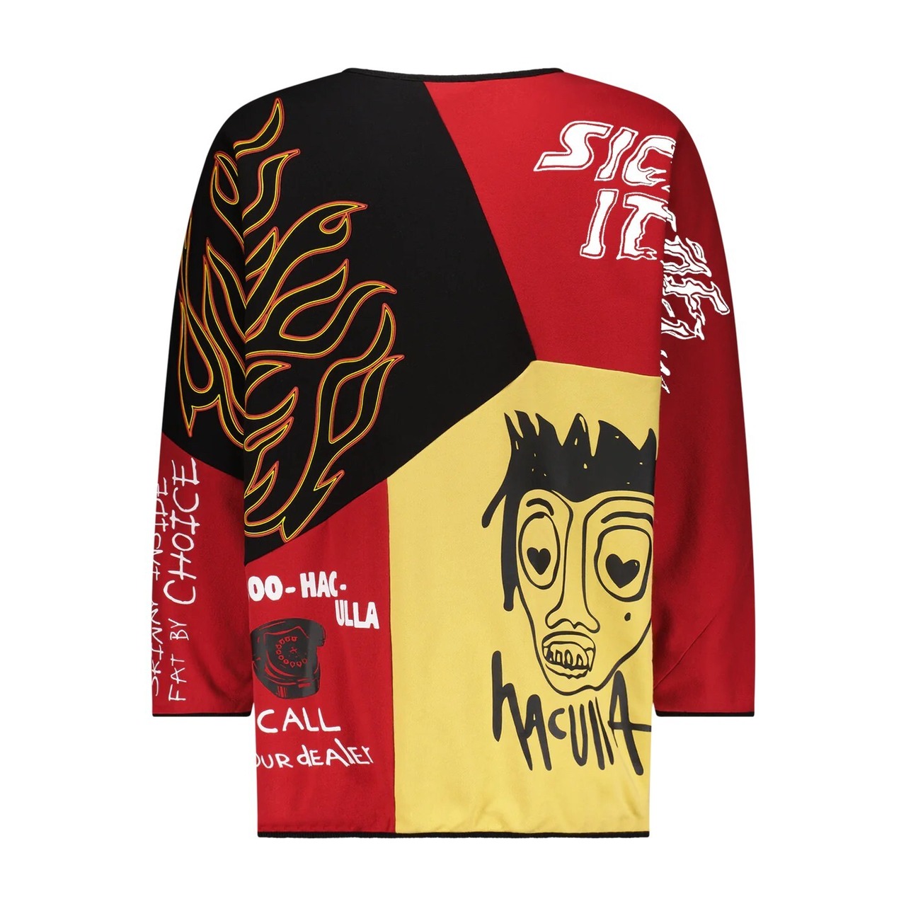 【Haculla】SICK OF IT ALL GALLERY  REVERSIBLE CREWNECK (MULTI) - 2