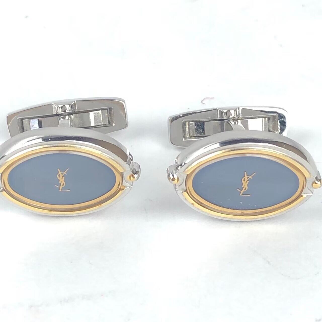 中古】イヴサンローラン YSL ネクタイピン カフス セット 未使用品