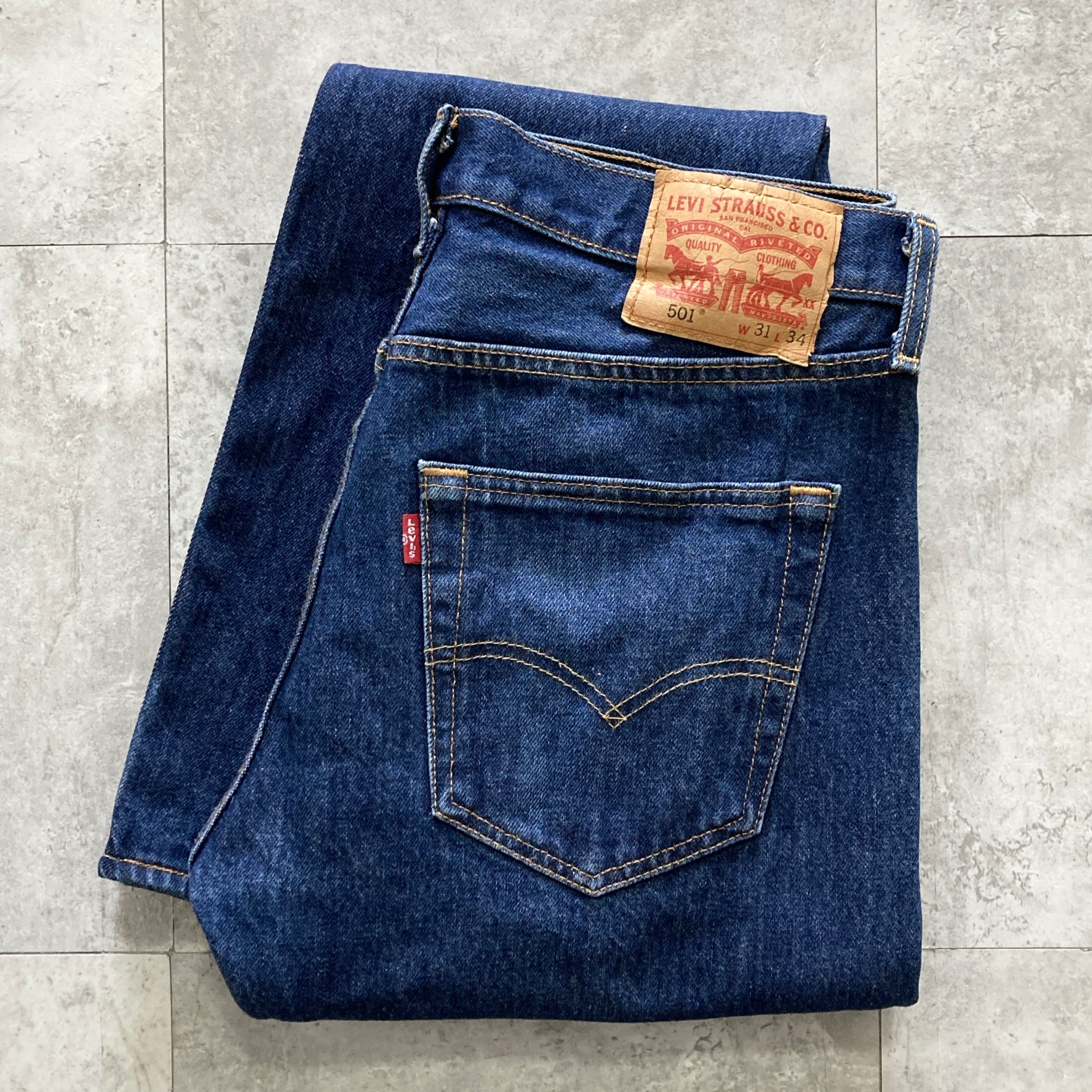 W36 L32】Levis 501 リーバイス ボタンフライ 先染めブラック デニム