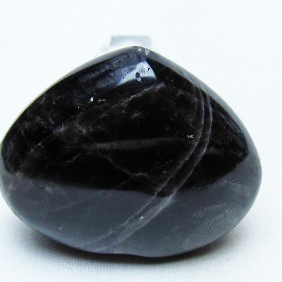 モリオン 置物 ハート 黒水晶 一点物 145-1937