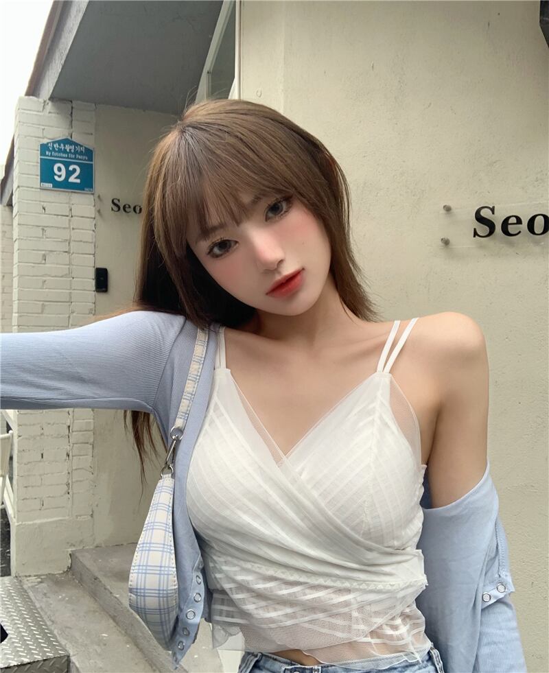 レースサマーメッシュショートブラックシャツ トップス 夏物 ブラックストロベリース43347054563