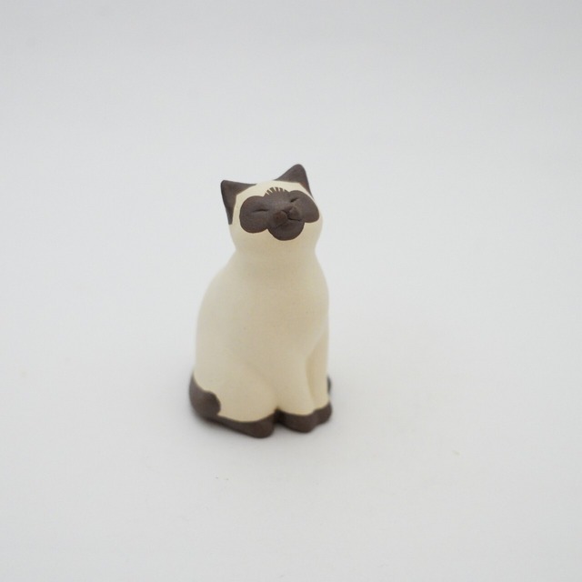 【カイトアヤキ】にゃり　座り猫　シャム猫