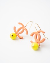 〈CHANEL〉CC mark drop earrings Made in 2003