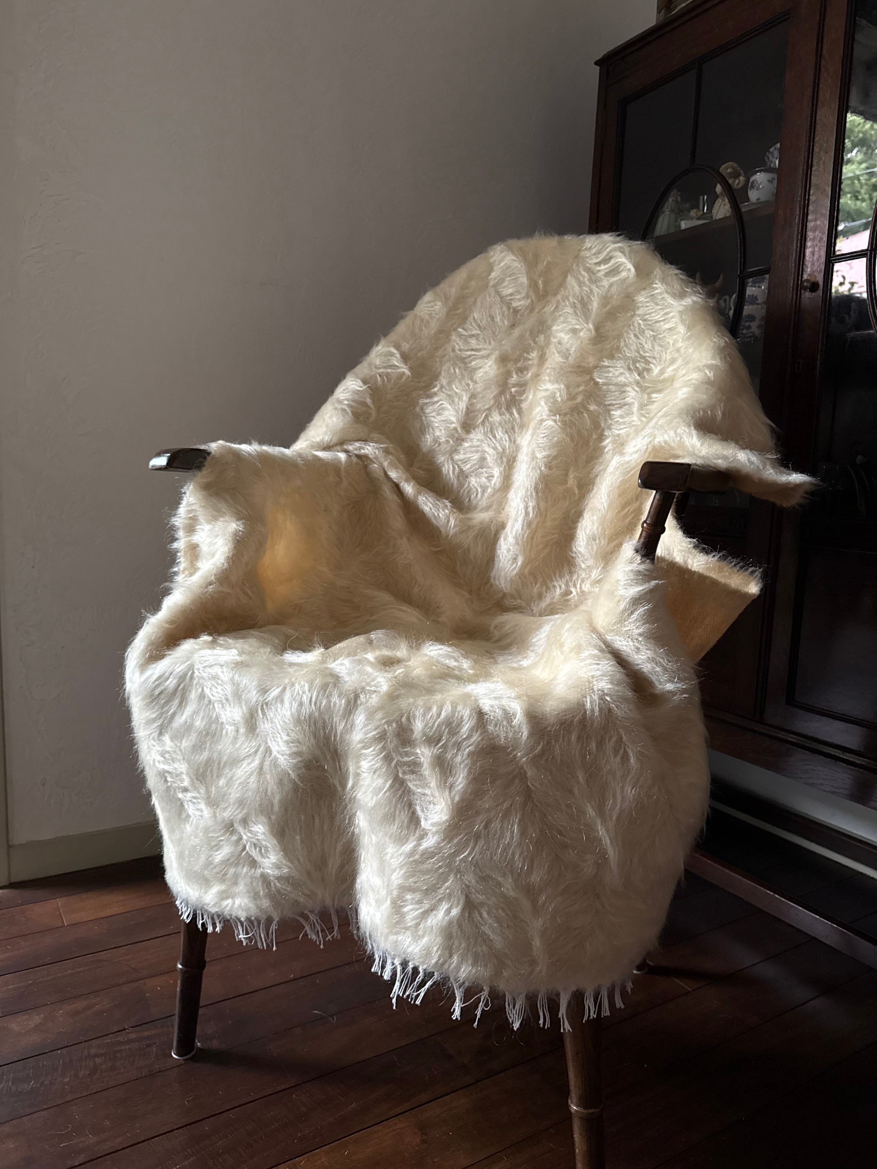 レア　未使用　Ivory購入　羊のTulu トゥル　クッションカバー　40×40 Vintage Tulu Sheep Cushion Cover ヴィンテージ トゥル シープ