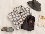 【取寄/韓国直送】26/SM チェックシャツ 夏服｜ベビー服｜韓国子供服