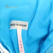 社交ダンス 衣装 スタンダードドレス ドレス ワンピース スタンダード 青 水色 黒 フロート デモ 競技 イングランド製 鮮やか 落ち感 綺麗 ブラック系 ブルー系 スタイリッシュ 輝き 華やか エレガント 長袖 フレアスカート モダン ステージ衣装 ショー用