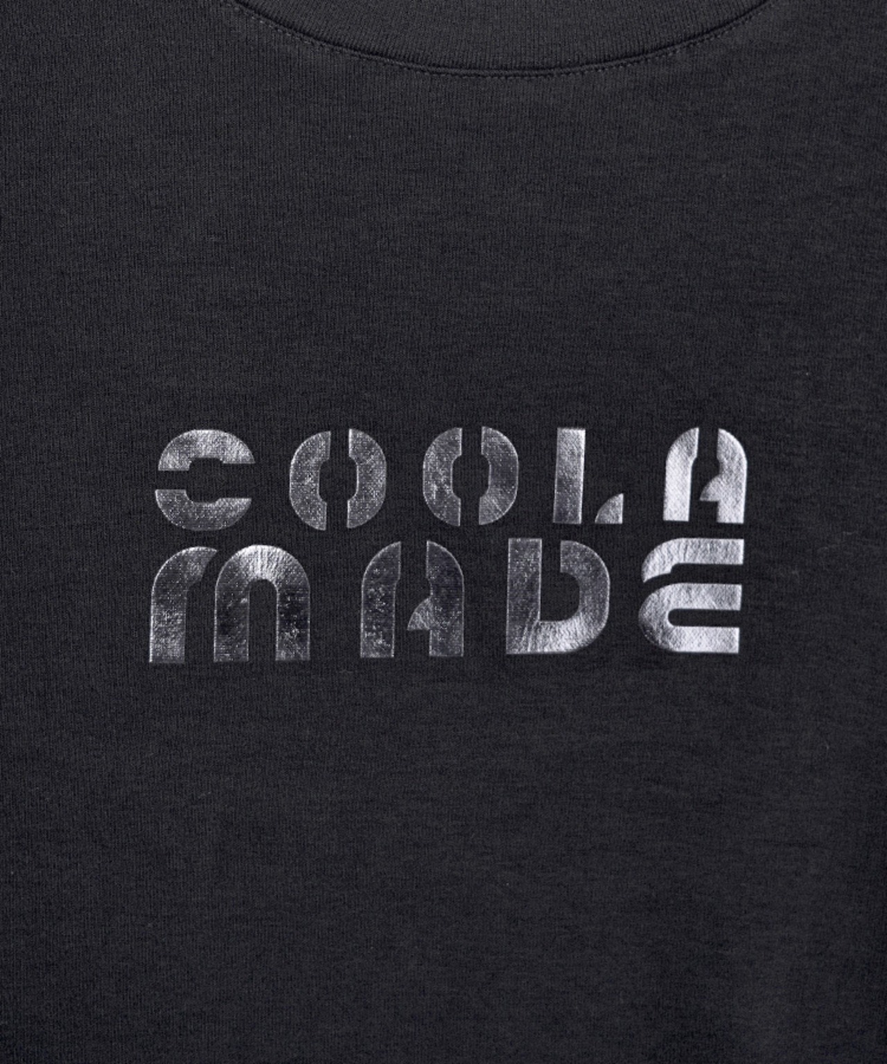 【直営限定ITEM】COOLAロゴプリントコンパクトTシャツ (BLACK)　CQ-47066H