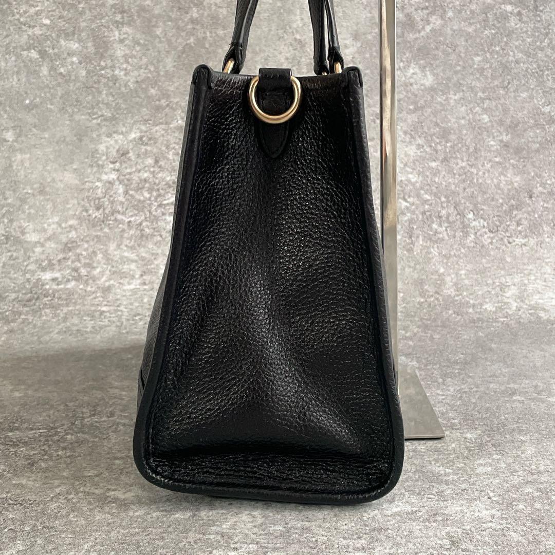 【美品】 COACH 2way　ショルダー　デンプシー キャリーオール シボ 黒 美品】 COACH 2way ショルダー デンプシー キャリーオール シボ 黒