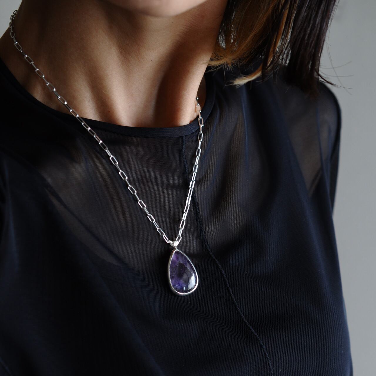 Trapiche Amethyst Necklace トラピッチェアメジスト ネックレス