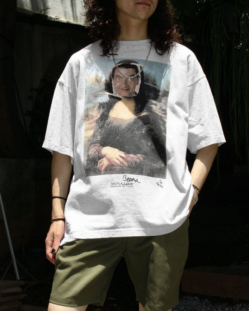 Mr. Bean Vintage Mona Lisa Parody T-shirt [Mr. Bean] [Late