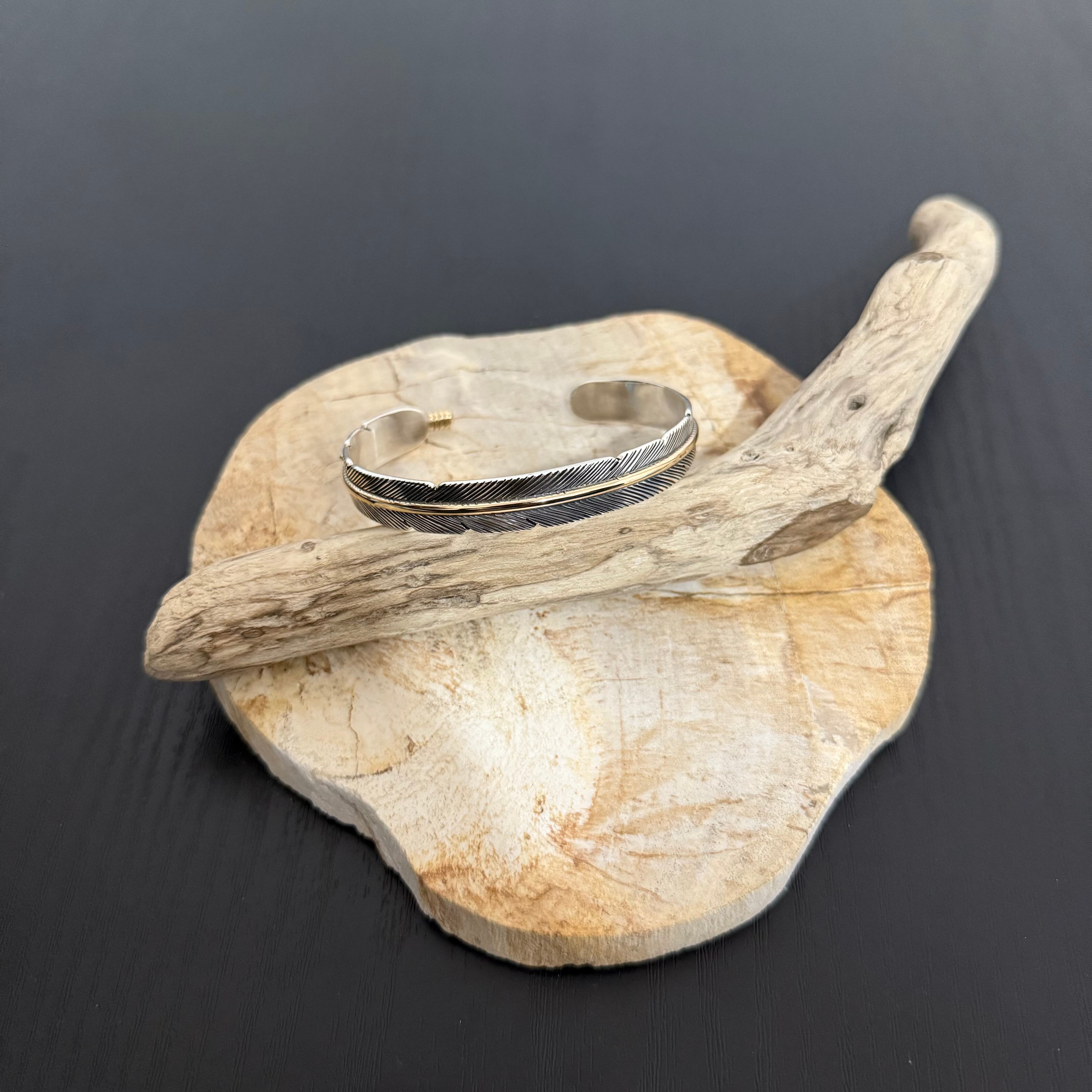 ハーヴィーメイス 12KGF フェザー リング | HEEERO 【インディアン