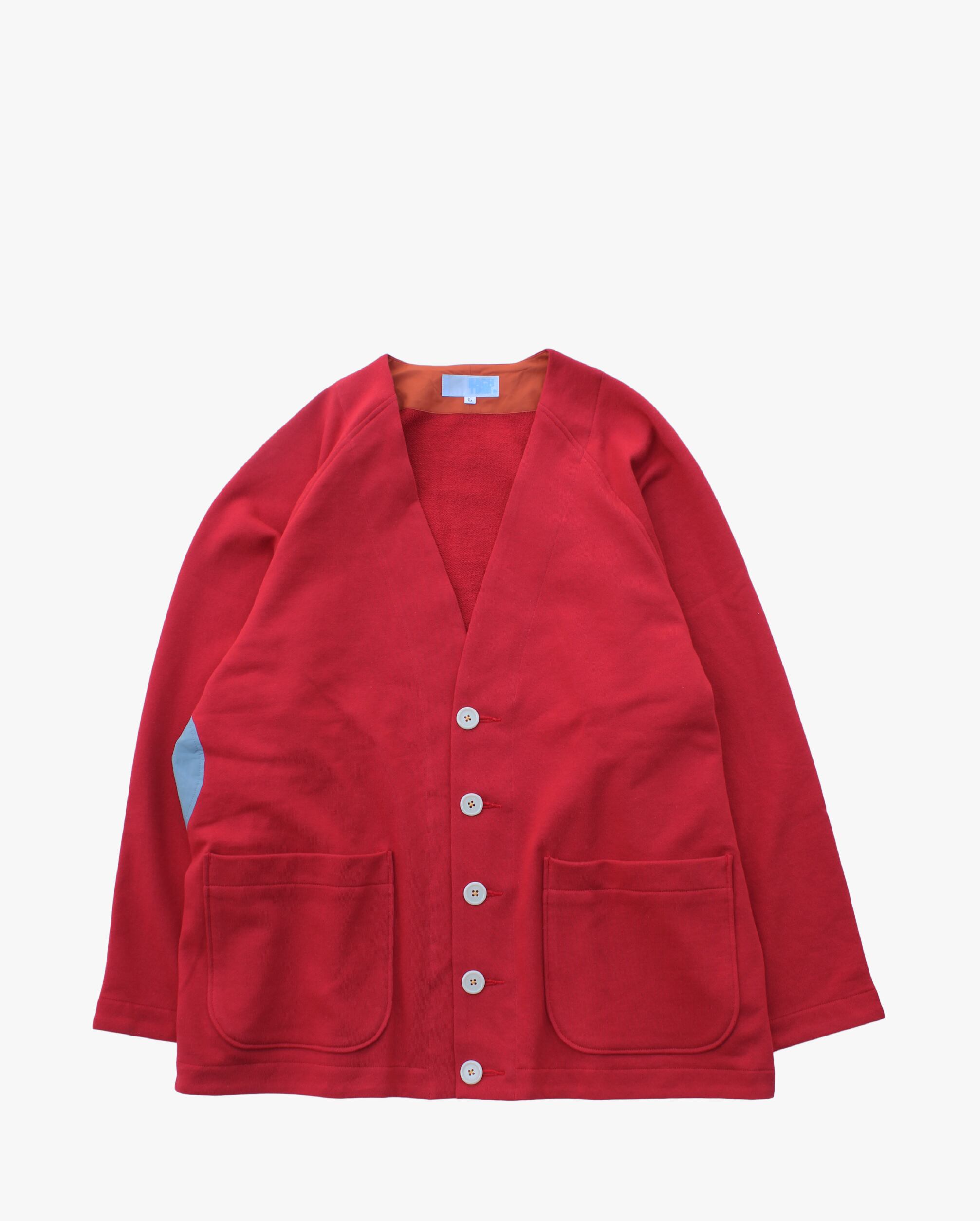 EACHTIME. Sweat Cardigan Red